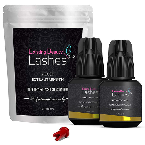 Individual Eyelash Extension Glue Extra Strong By Existing Beauty Lashes 5ML 2Pack